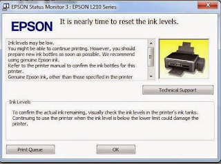 download reset printer epson l210
